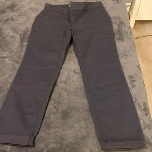 Women’s Gray Girlfriend Chino Pants - Loft Size 4